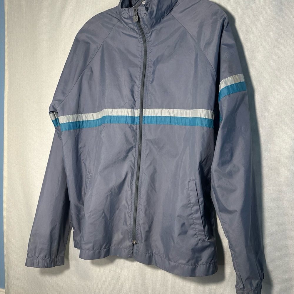 Converse Men's Blue and Gray Windbreaker